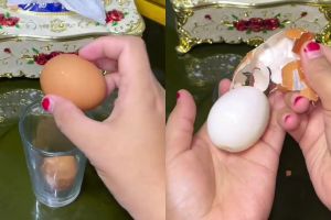 Sering kesulitan kupas telur rebus karena lengket? Coba pakai trik ini biar sat-set cuma butuh 5 detik