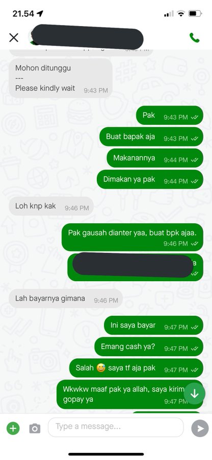 11 Balasan chat customer ojek online ini bikin cengengesan, recehnya kebangetan