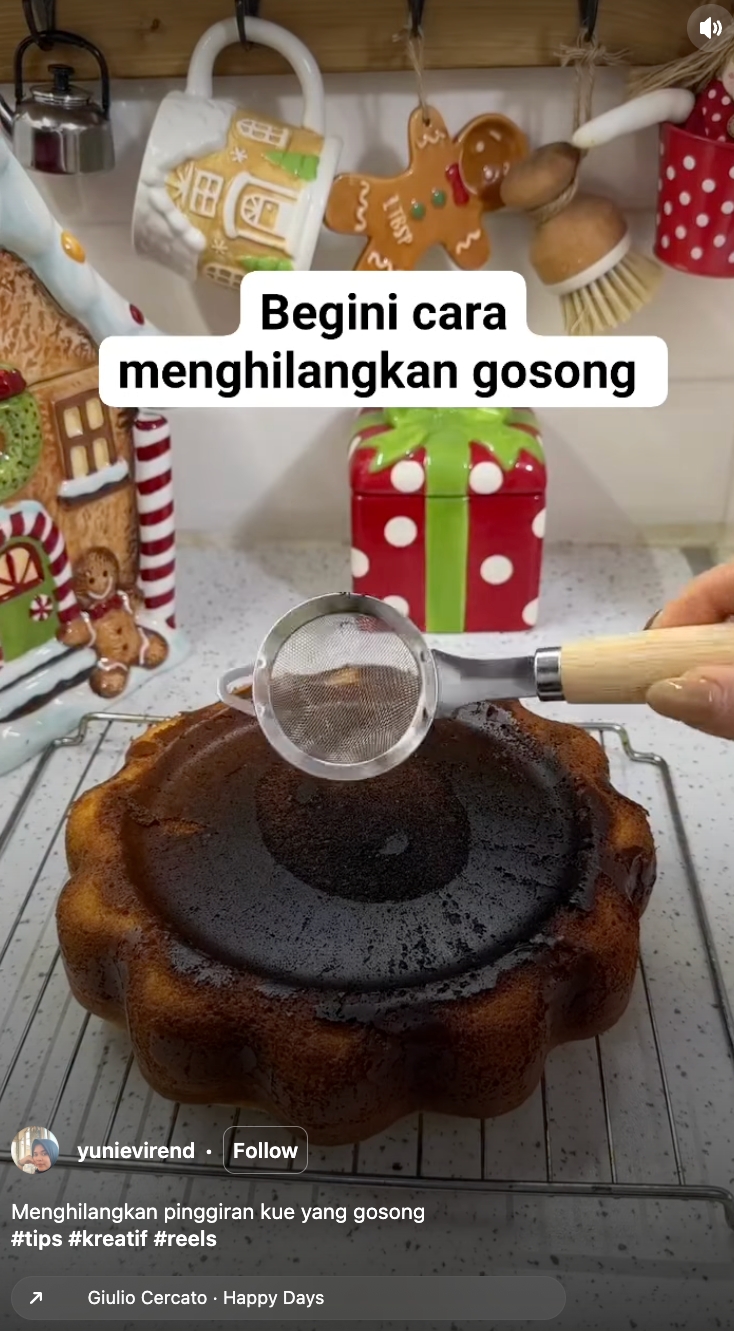 Nggak perlu dipotong pisau, ini cara cepat hilangkan pinggiran kue yang gosong