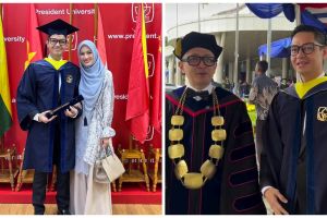 9 Potret Dude Harlino wisuda sarjana di usia 45 tahun, ungkap dukungan Alyssa Soebandono saat kuliah