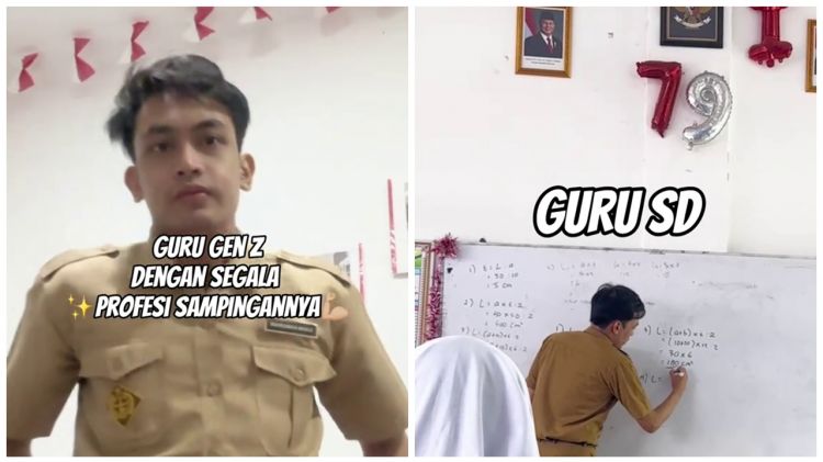 Buktikan Gen Z tidak pemalas, guru SD ini bagikan kesehariannya selain ngajar di kelas, sibuk pol