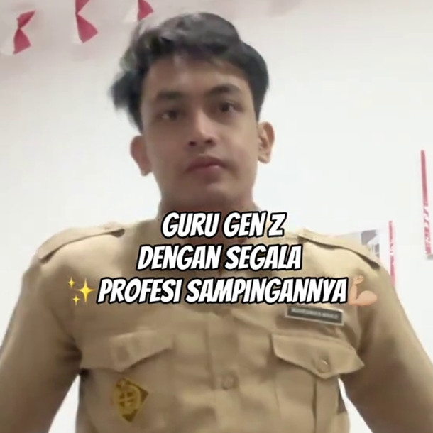 Buktikan Gen Z tidak pemalas, guru SD ini bagikan kesehariannya selain ngajar di kelas, sibuk pol