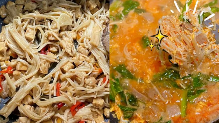 9 Resep jamur enoki pedas dari yang tumis hingga kuah, mudah dibuat dan pas untuk segala suasana