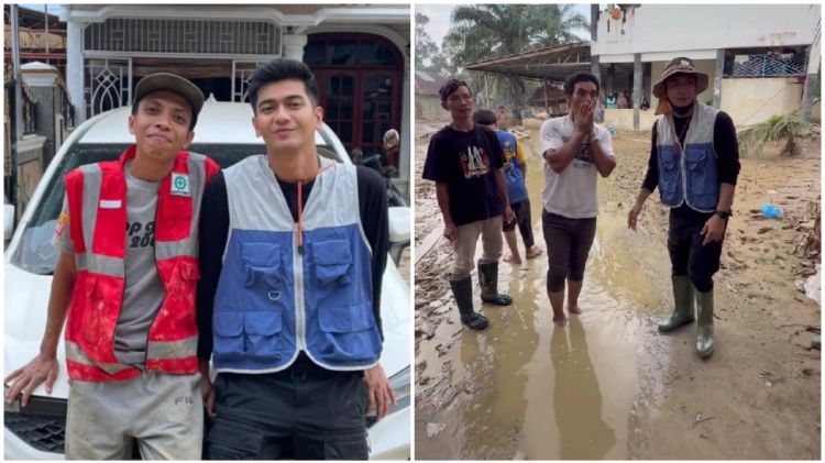 Pulang kampung ke Aceh, 9 potret Teuku Ryan bantu korban banjir dan salurkan donasi langsung