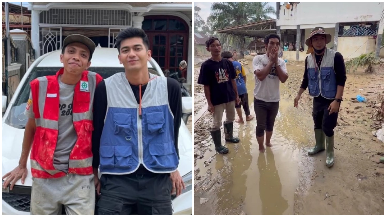 Pulang kampung ke Aceh, 9 potret Teuku Ryan bantu korban banjir dan salurkan donasi langsung