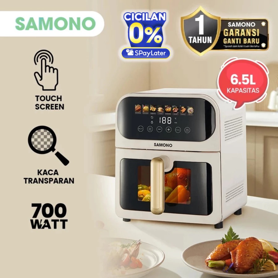 5 Air fryer SAMONO paling worth it di bawah Rp800 ribu, low watt dan hasil tetap renyah
