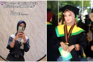 Dihina gegara kerja cuma cleaning service, wanita ini pamer pendidikannya bisa jadi sarjana pendidikan