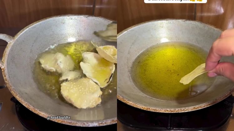 Bukan dijemur seharian, wanita ini bagikan cara goreng kerupuk agar mengembang 2 kali lipat