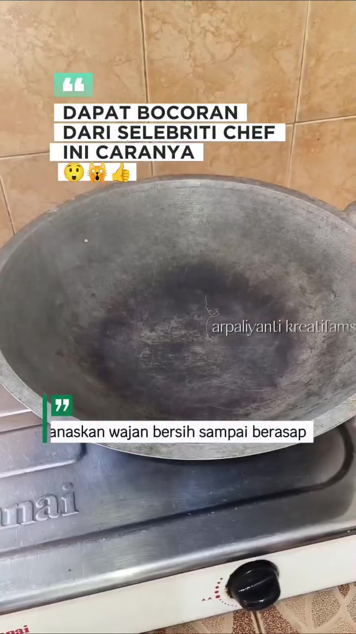 Cara baru seasoning wajan jadul biar antilengket, cuma butuh minyak goreng dan 1 bahan dapur ini