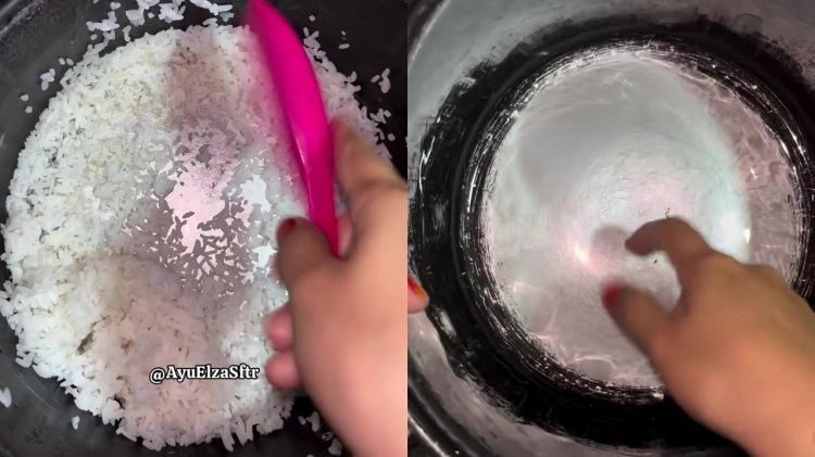 Panci rice cooker bau bisa bikin nasi lengket berkerak dan cepat basi, sterilkan dengan cara ini