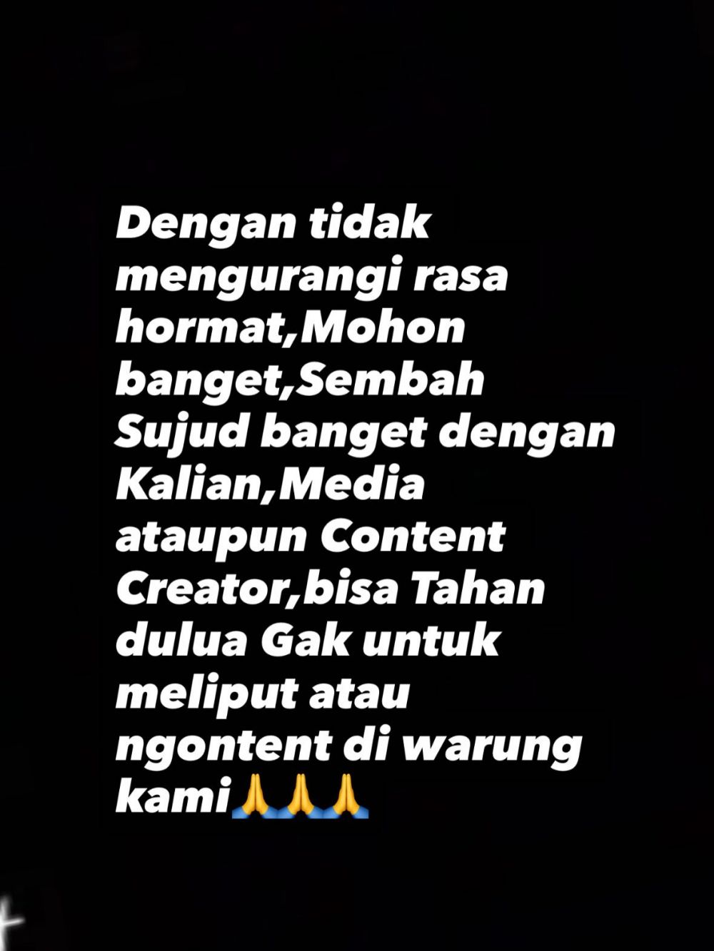 Karina Ranau tolak warung makannya dijadikan konten, minta hormati privasi keluarga Epy Kusnandar