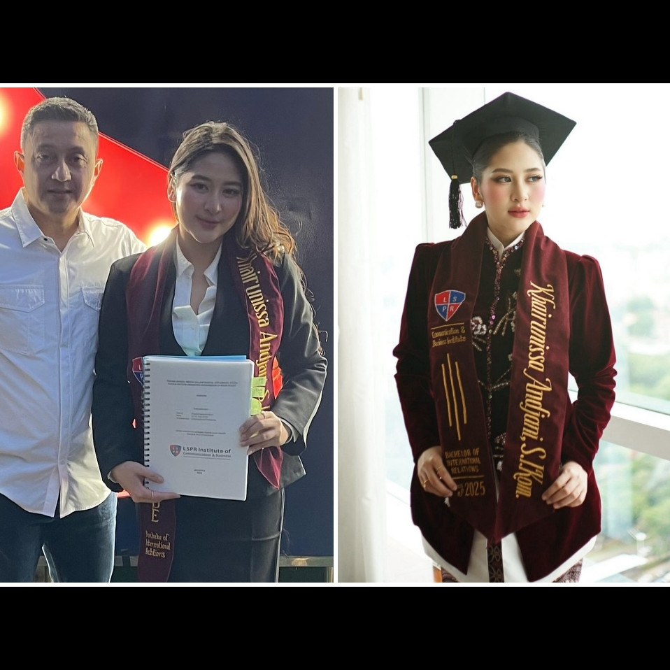 9 Potret Cica Andjani wisuda S1 di LSPR, tampil mesra dengan Ricky Subagja meski terpaut 26 tahun