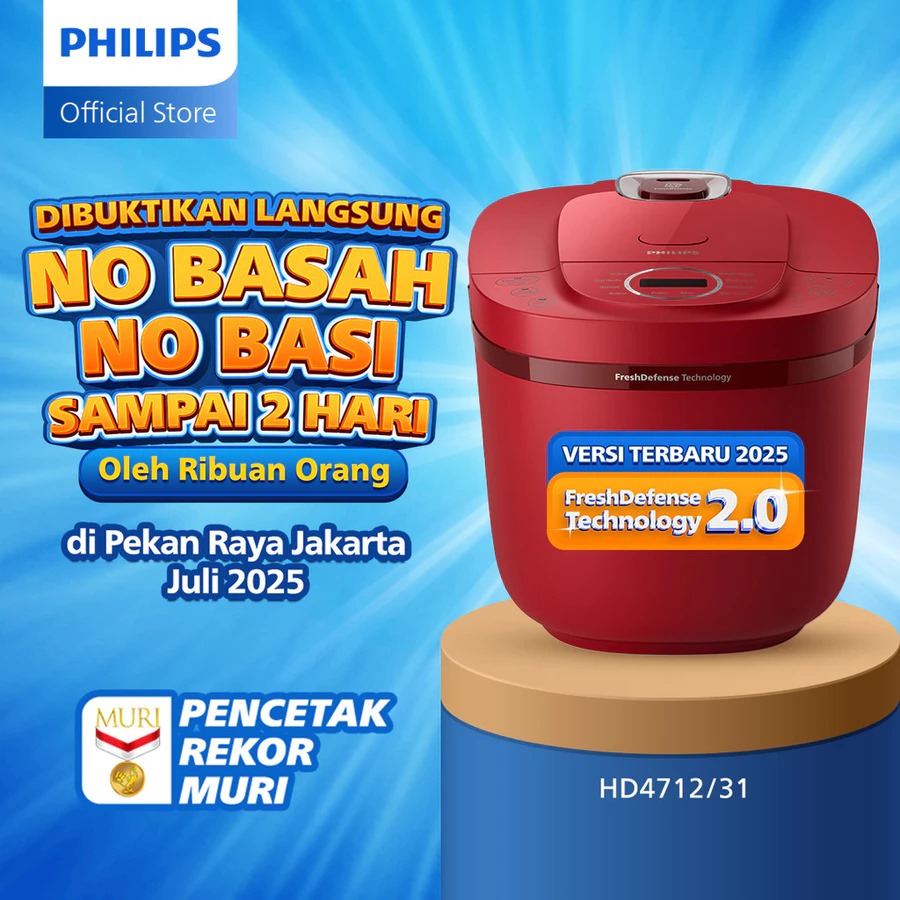 5 Magic com Philips favorit di bawah Rp700 ribu, masak nasi praktis, pulen, dan awet hangat
