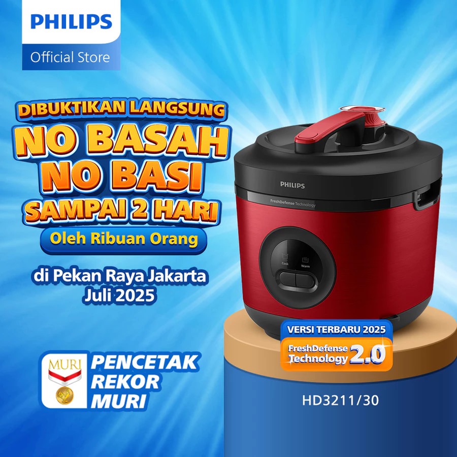 5 Magic com Philips favorit di bawah Rp700 ribu, masak nasi praktis, pulen, dan awet hangat