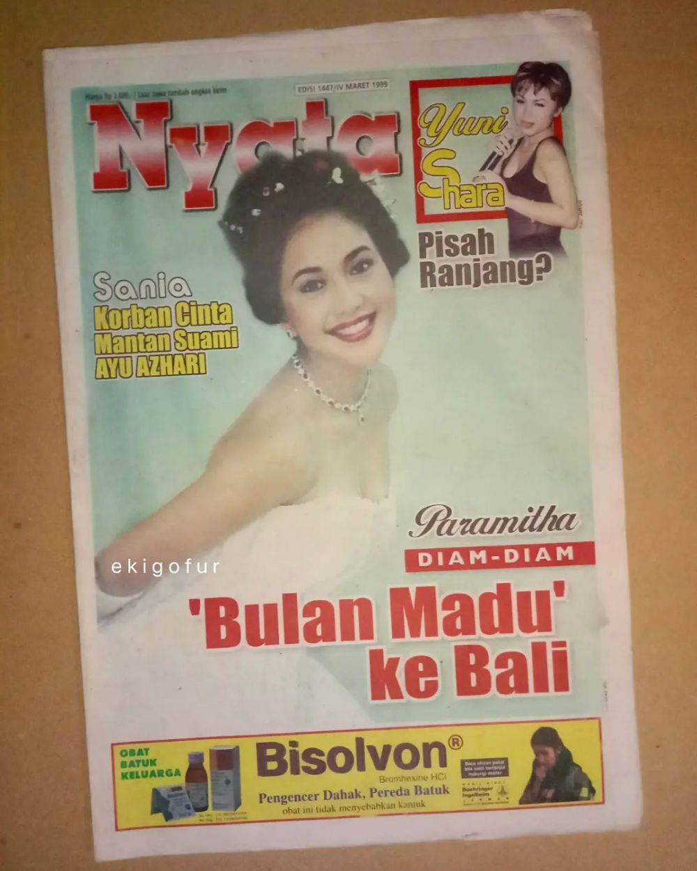 11 Potret Paramitha Rusady di cover majalah jadul, gaya rambutnya bikin nostalgia berat
