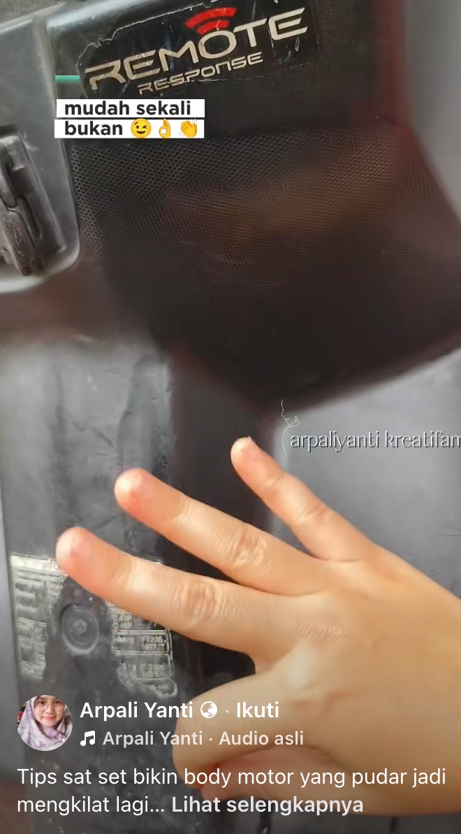 Trik murah bikin motor mengkilap seperti baru, cukup racikan dapur rumahan pengganti poles mahal