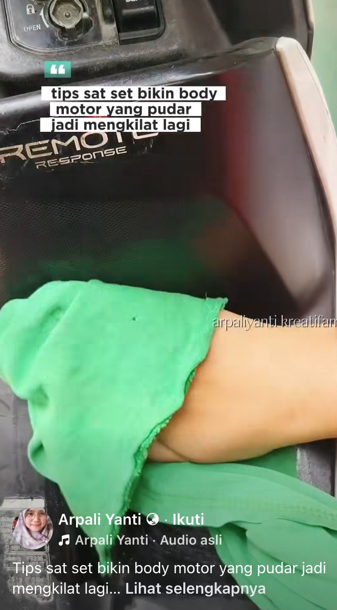 Trik murah bikin motor mengkilap seperti baru, cukup racikan dapur rumahan pengganti poles mahal