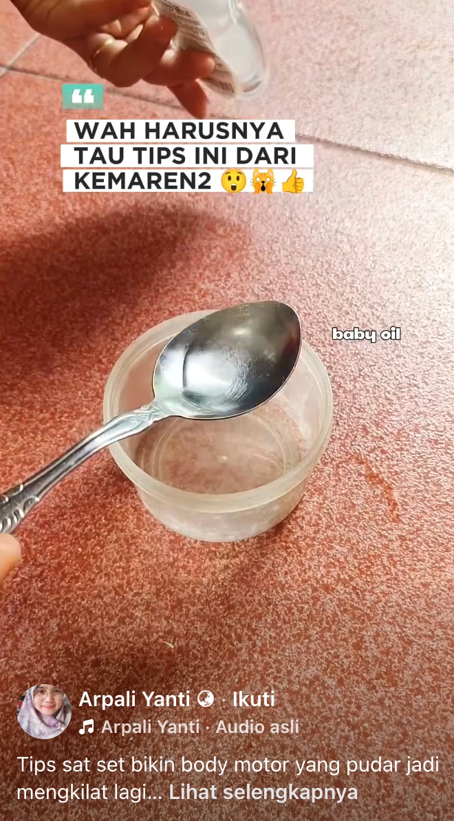 Trik murah bikin motor mengkilap seperti baru, cukup racikan dapur rumahan pengganti poles mahal