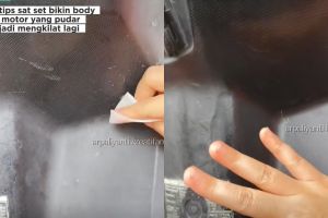 Trik murah bikin motor mengkilap seperti baru, cukup racikan dapur rumahan pengganti poles mahal