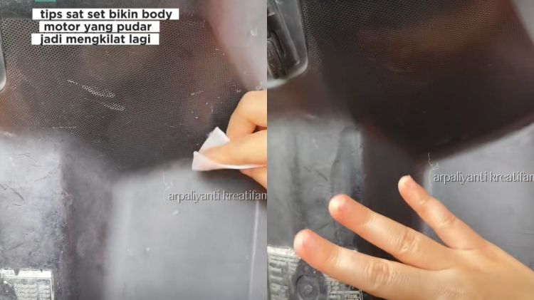 Trik murah bikin motor mengkilap seperti baru, cukup racikan dapur rumahan pengganti poles mahal