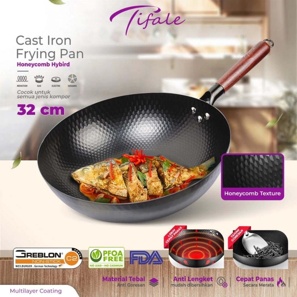 5 Rekomendasi wajan honeycomb yang aman, anti lengket, dan bisa dipakai di semua jenis kompor