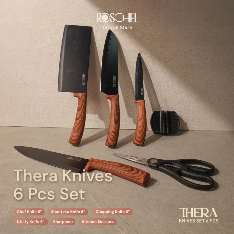 9 Rekomendasi set pisau dapur andalan ibu rumah tangga di bawah Rp200 ribu, lengkap dan multifungsi