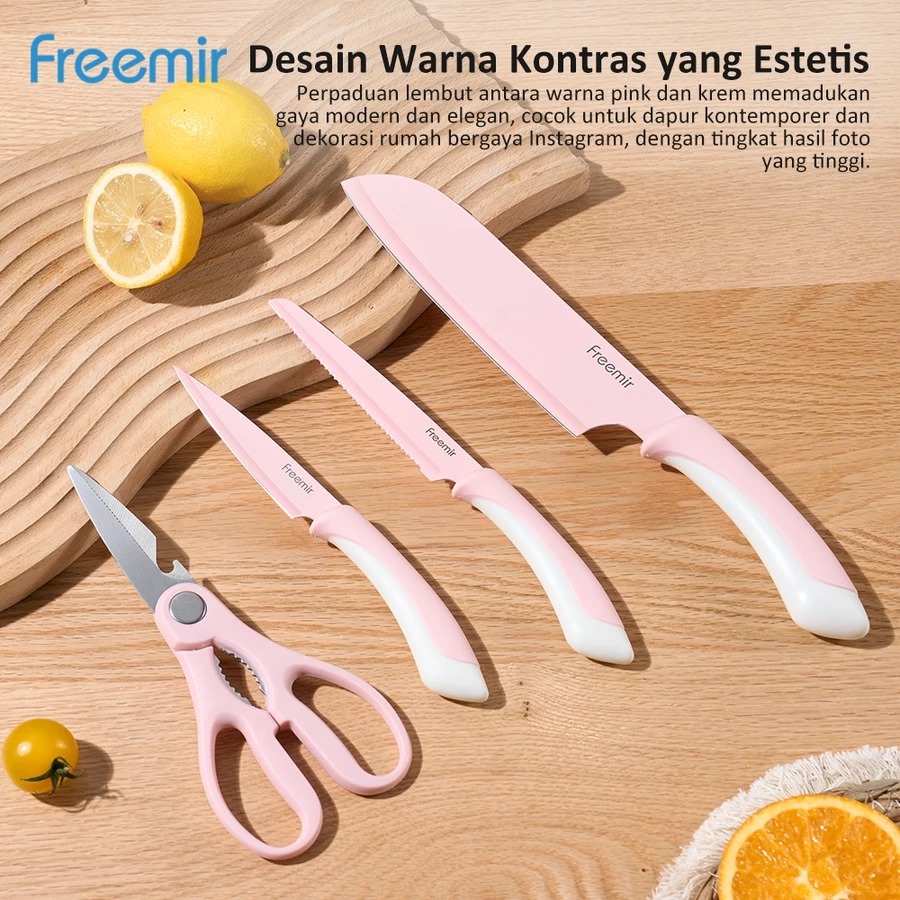 9 Rekomendasi set pisau dapur andalan ibu rumah tangga di bawah Rp200 ribu, lengkap dan multifungsi