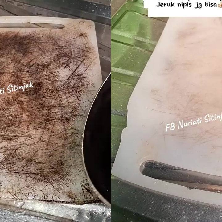 Ingin mengubah talenan plastik  menghitam jadi cerah lagi seperti baru? Coba pakai trik jitu ini