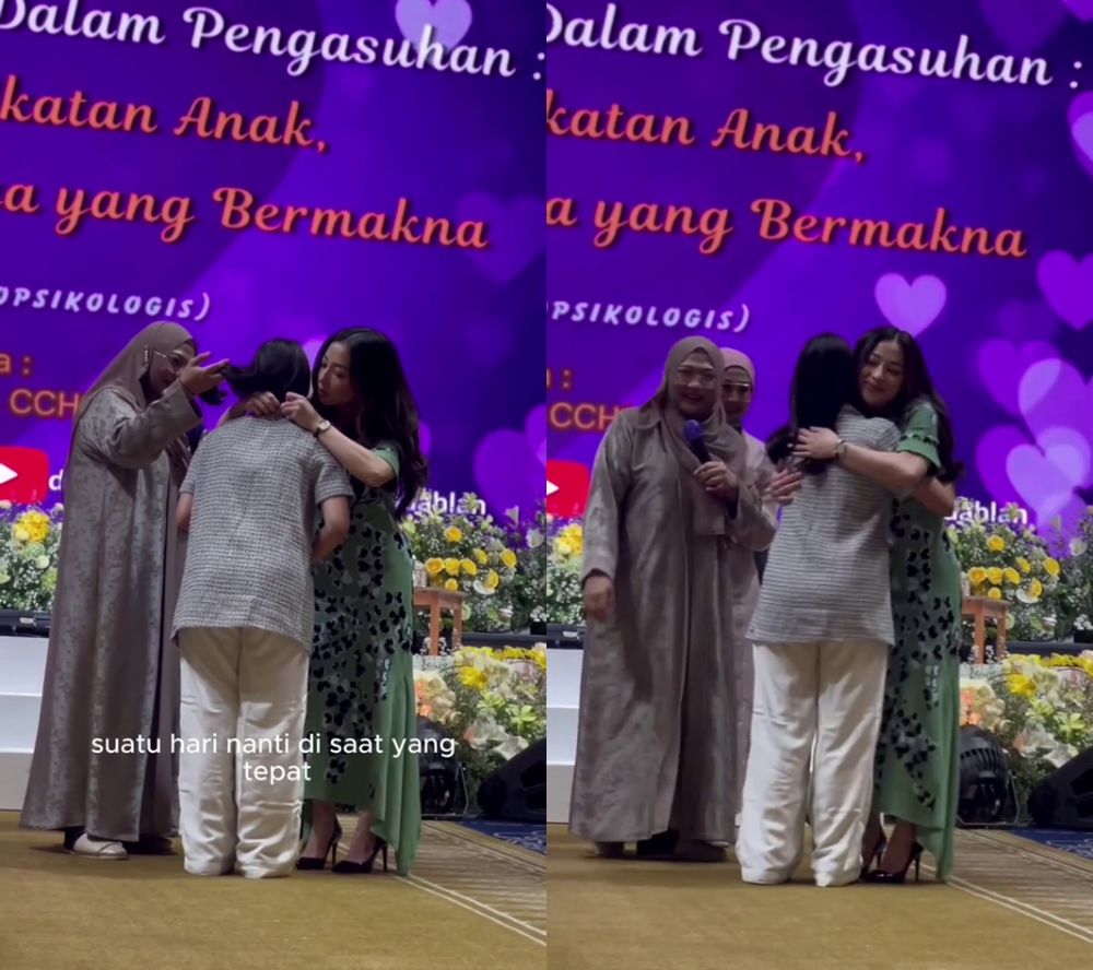 Momen Nikita Willy hadiahi pejuang garis dua kalung diamond, pesannya bikin haru