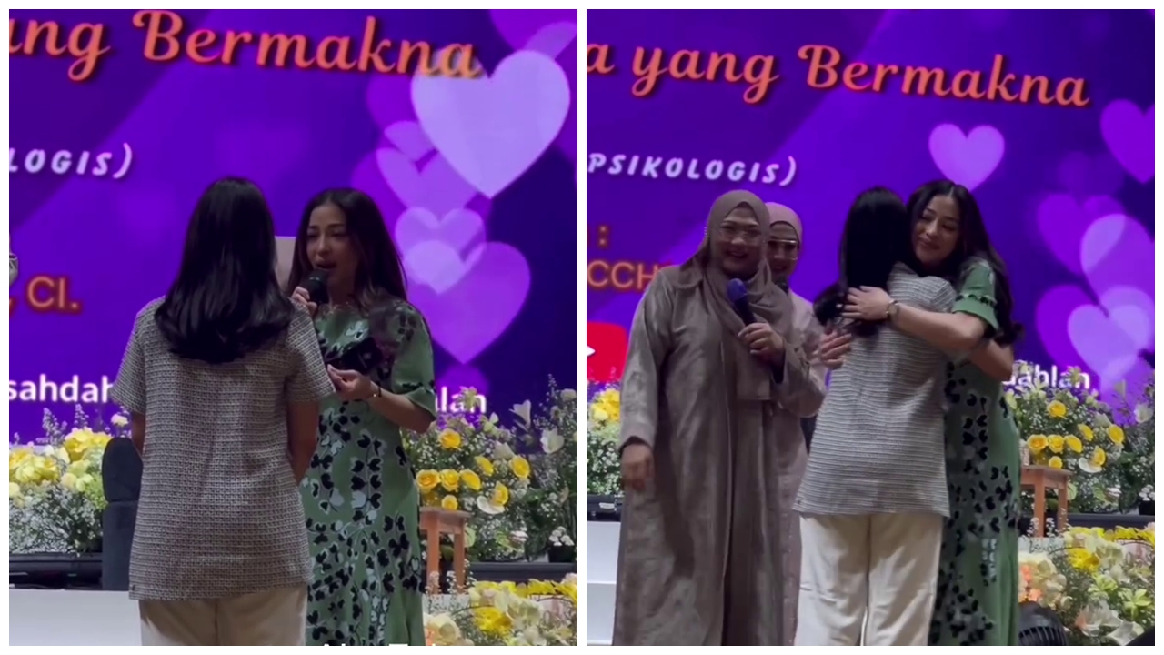 Momen Nikita Willy hadiahi pejuang garis dua kalung diamond, pesannya bikin haru