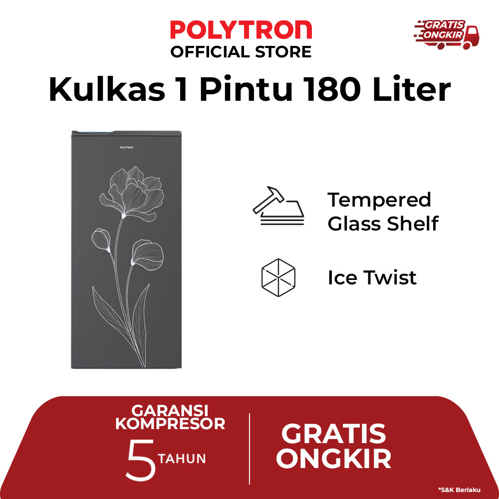 9 Rekomendasi kulkas Polytron 1 pintu dengan fitur semi auto defrost dan metal door budget Rp2,5 juta