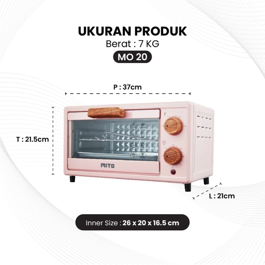 5 Rekomendasi oven Mito multifungsi di bawah Rp1,2 juta, desain ringkas tapi fungsional