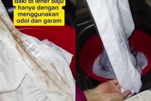 Noda keringat di kerah baju bisa hilang tanpa pemutih, rahasianya cuma pakai 1 bahan dapur ini