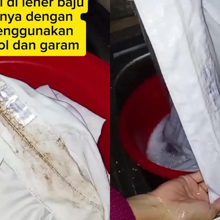 Noda keringat di kerah baju bisa hilang tanpa pemutih, rahasianya cuma pakai 1 bahan dapur ini