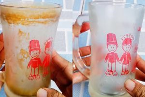 Jangan buang gelas kaca yang dekil berkerak! Oleskan 1 bahan sederhana ini jika ingin kinclong lagi