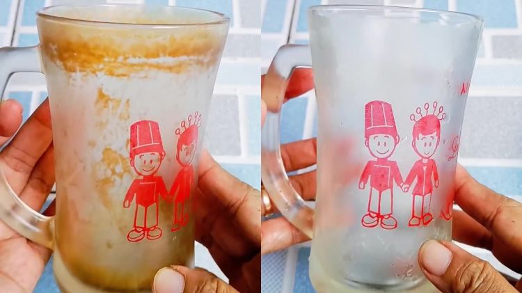 Jangan buang gelas kaca yang dekil berkerak! Oleskan 1 bahan sederhana ini jika ingin kinclong lagi