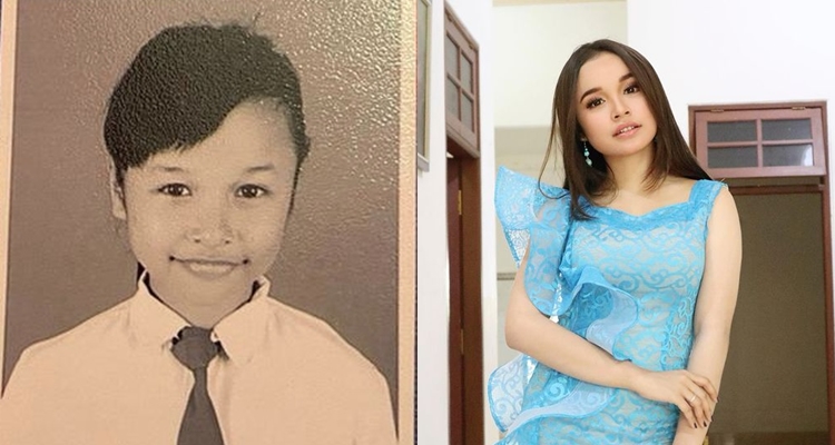 penyanyi dangdut saat SD dan kini &copy; berbagai sumber