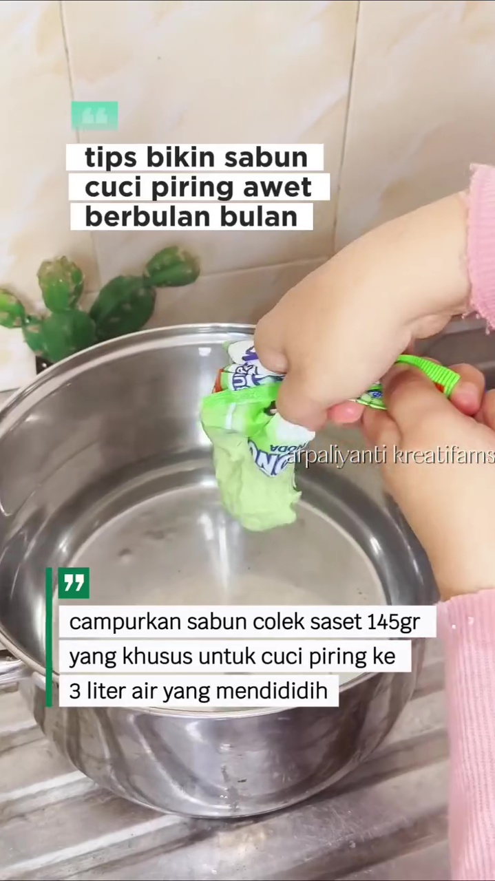 Dijamin nggak bakal beli lagi, ini cara bikin sabun cuci piring yang awet dipakai berbulan-bulan