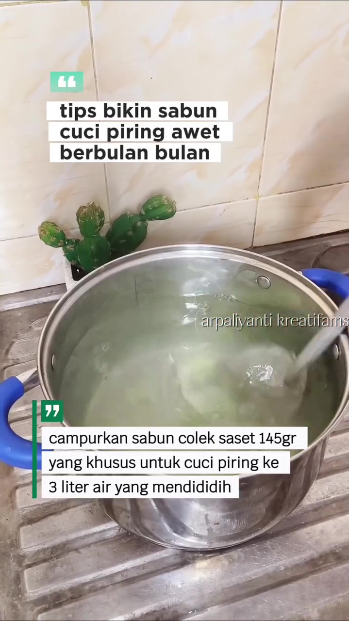 Dijamin nggak bakal beli lagi, ini cara bikin sabun cuci piring yang awet dipakai berbulan-bulan