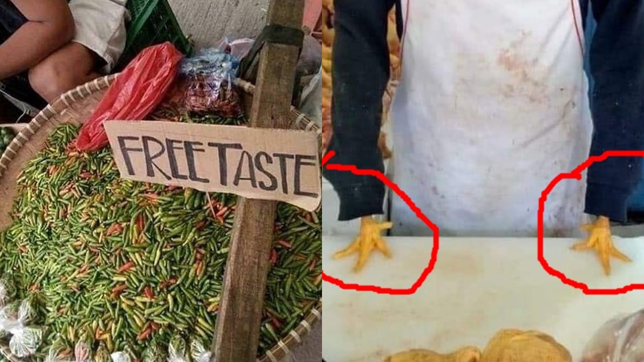  13 Potret kocak pedagang pasar pas lagi jualan ini bikin senyum lebar, kreatif abis