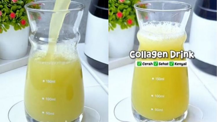 Kulit kencang di usia lanjut, trik bikin minuman kolagen alami pakai 2 jenis buah