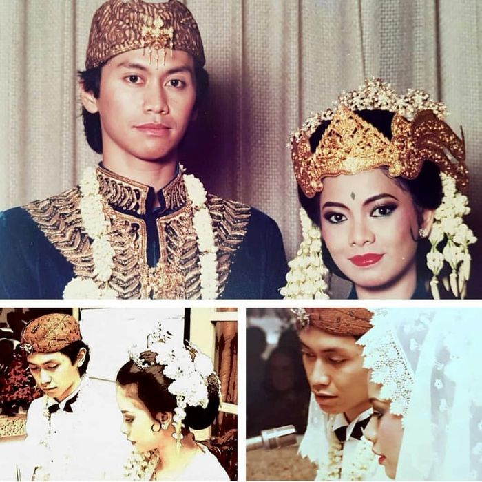 Manisnya bikin nostalgia, begini foto lawas pernikahan orang tua 13 seleb