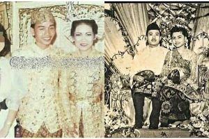Manisnya bikin nostalgia, begini foto lawas pernikahan orang tua 13 seleb