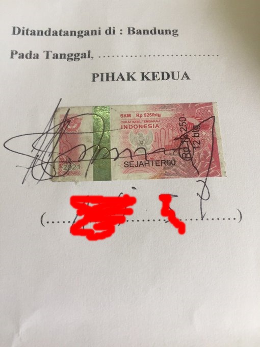 6 Surat perjanjian bermeterai paling nyeleneh, isinya tak terduga dan bikin senyum sendiri