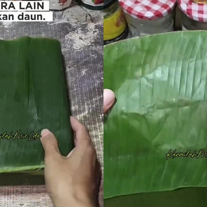 Ingin bikin daun pisang lebih lunak dan tak mudah sobek saat dipakai? Coba pakai trik baru ini