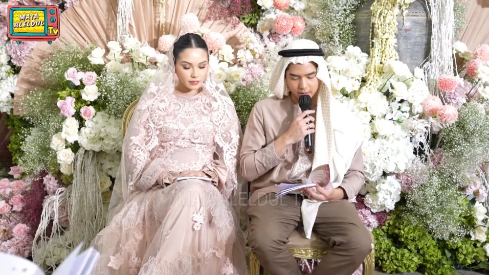 Acara tasyakuran 4 bulan kehamilan Alyssa Daguise &copy; 2025 brilio.net