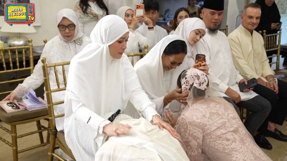 Acara tasyakuran 4 bulan kehamilan Alyssa Daguise &copy; 2025 brilio.net