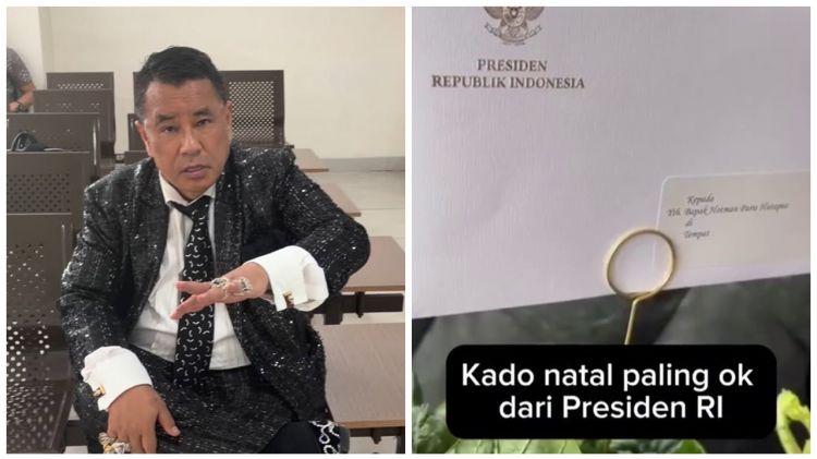 Hotman Paris dapat hadiah Natal dari Prabowo Subianto, isinya bikin salfok, ini 7 potretnya