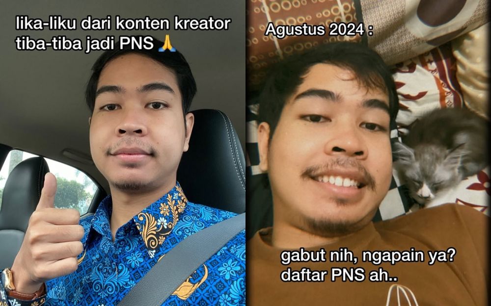 Ngaku gabut, content creator ini daftar jadi PNS tanpa persiapan, hasilnya di luar dugaan