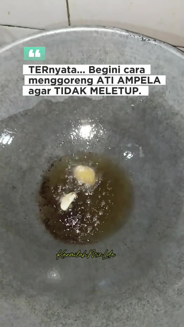 Tak perlu ditabur tepung! Ini cara mudah goreng ati ampela supaya minyaknya tak meletup 